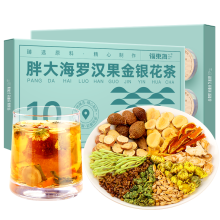 【福东海】胖大海罗汉果金银花茶 150克（15克x10罐）/盒 FDH02010267