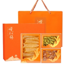【福东海】鱼胶鲍鱼铁皮石斛三拼礼盒280克/盒 鱼胶100克（大盒）+鲍鱼100克（小盒）+铁皮石斛80克（小盒）FDH01011214