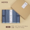 HOYO千鸟格樱花礼盒毛浴三件套7099（毛巾2条+浴巾1条）