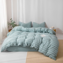 無印良品全棉针织棉四件套--温情北欧 MUJI-TJ24-17