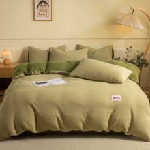 無印良品水洗全棉华夫格四件套-卡布奇诺 MUJI-TJ24-19