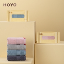 HOYO抗菌系列牛皮纸袋单条方巾7373