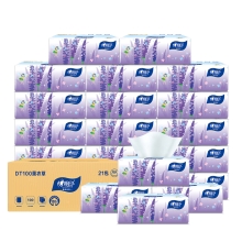 DT100商用（薰衣草）三层塑装纸面巾（21包）718024