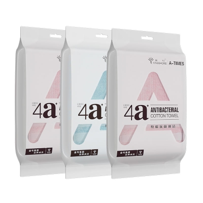 金号A-TIMES系列瑞柏4A抗菌毛巾-4 三条毛巾袋装AT008-4