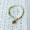 馬传玉 和田玉平安扣手串7mm MCY123