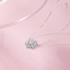 周六福S925银雪滴花项链ZLFJ061821
