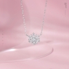 周六福S925银雪滴花项链ZLFJ061821