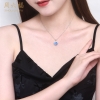 周六福S925银海洋之心项链 ZLFJ061246