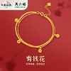 周六福S925银有钱花手链 ZLFD071717