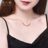 周六福S925银小方糖项链 ZLFJ061239