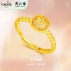 周六福S925合成立方氧化锆小方糖女戒 ZLFJ021961
