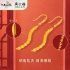 周六福S925银凤翎耳线ZLFD091817