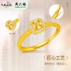 周六福S925银甜蜜方糖戒指 ZLFJ021834