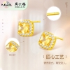 周六福S925银璀璨小方糖耳钉 ZLFJ091835