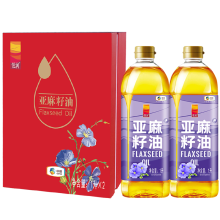 中粮悦润亚麻籽油礼盒1L*2