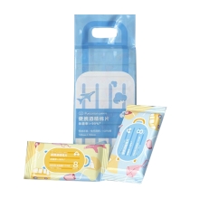 全棉时代 便携酒精棉片140x150mm,8片/袋，10袋/中包 1125899908000685