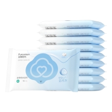 全棉时代 2024全棉纯水湿巾60gsm,178mmx150mm,10片/包，10包/袋 1125899909045057