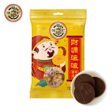 徐福记原味金币型代可可脂巧克力制品袋装192g