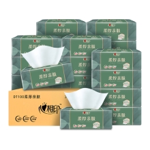 DT100（箱装）柔厚亲肤三层100抽18包塑装纸面 A0000251