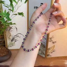 馬传玉 紫水晶满天星项链7mm MCY124