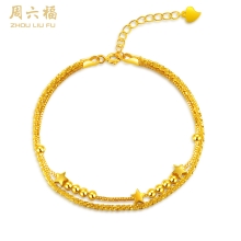 周六福S925银璀璨星河手链 ZLFD071284