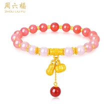 周六福好事发生S925玛瑙手串 ZLFJ121942
