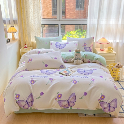 雅鹿甄品全棉四件套（花色：谍影悠然）YLT2206