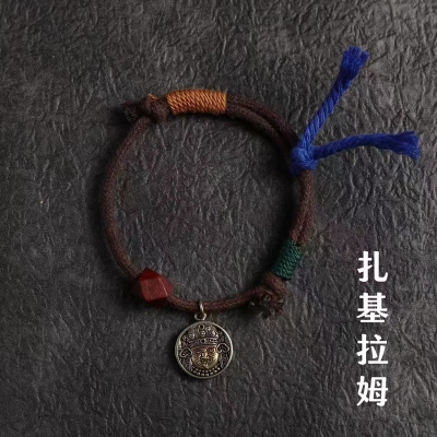 馬传玉 藏式紫檀六棱珠扎基拉姆手绳 大小可调节 MCY098