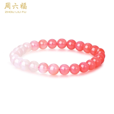 周六福相思红玛瑙手串 ZLFJ121941