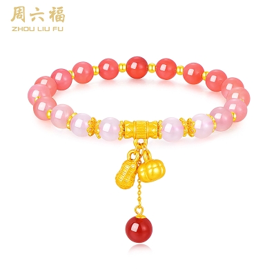 周六福好事发生S925玛瑙手串 ZLFJ121942