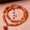 珩钻新中式国潮暖橙红语手串国风手链6mm M15