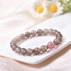 珩钻新中式国潮粉灰花语手串8mm M22