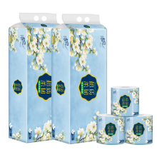 清风超质柔韧4层120克/卷 12卷/提*2提 卷纸