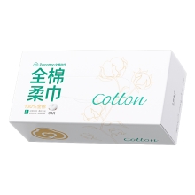 全棉时代盒装棉柔巾20*20CM 90片/盒 PPJ24700072