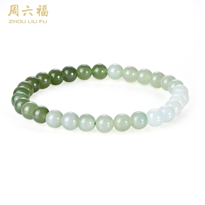 周六福冰妍晴水绿手链 ZLFY121552