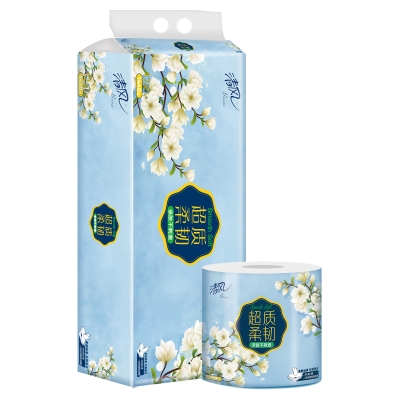 清风超质柔韧4层120克/卷 12卷/提 卷纸 A20CHK