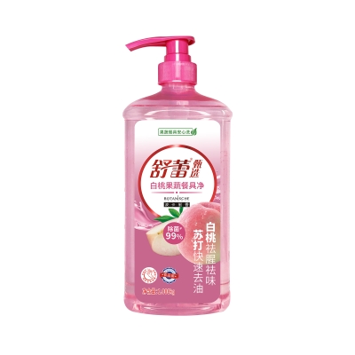 舒蕾波卡莉香白桃果蔬餐具净1.008kg(电商盖+泵头）*1瓶