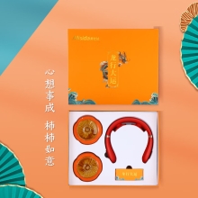 美仕达颈部按摩仪 + 事事如意茶叶罐 MS-J8019+茶叶罐