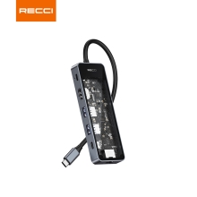 RECCI锐思数据线RH17支持PD100W充电线转HDM六合一IHUB  RH17