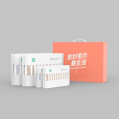 最生活条纹毛浴四件套 A-1008