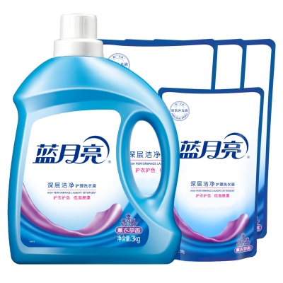 蓝月亮（洁净洗衣组合：薰洁3kg+薰洁袋1kg×3+薰洁袋500g） 10002064
