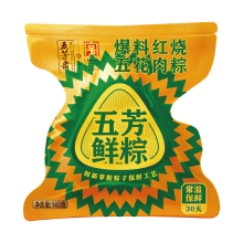 五芳斋锁鲜粽子 锁鲜爆料红烧五花肉粽140g