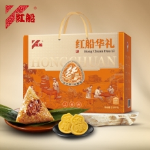 红船红船华礼粽子礼盒1540g 12只粽子+6枚绿豆糕
