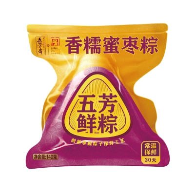 五芳斋锁鲜粽子锁鲜香糯蜜枣粽140g