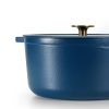 德世朗（DESLON）珐琅铸铁锅 蓝色24cm DFS-T128B