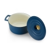 德世朗（DESLON）珐琅铸铁锅 蓝色24cm DFS-T128B