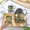 博堡望山玻璃冷水壶套装BWS-TZ010 水壶1750mL+分享杯350mL*4