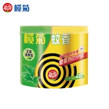 榄菊加大盘艾草型蚊香塑料筒装（40单圈）