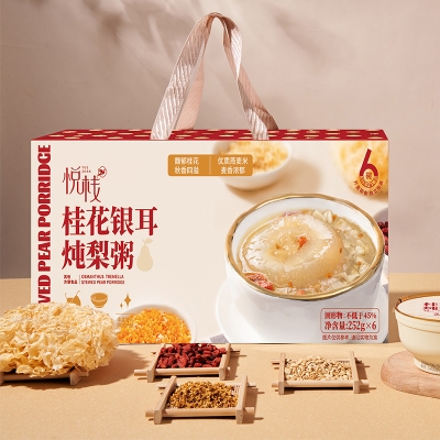 【悦栈】桂花银耳炖梨252g*6碗