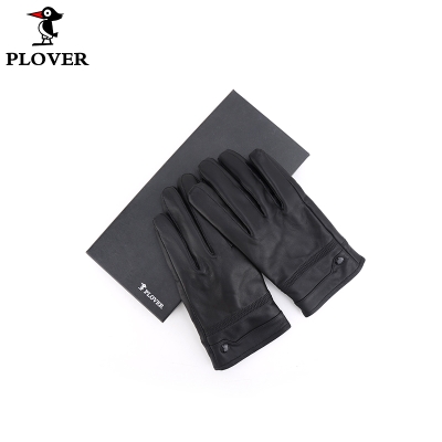 PLOVER香港啄木鸟男士加绒羊皮手套---不可触屏 GDST459-A